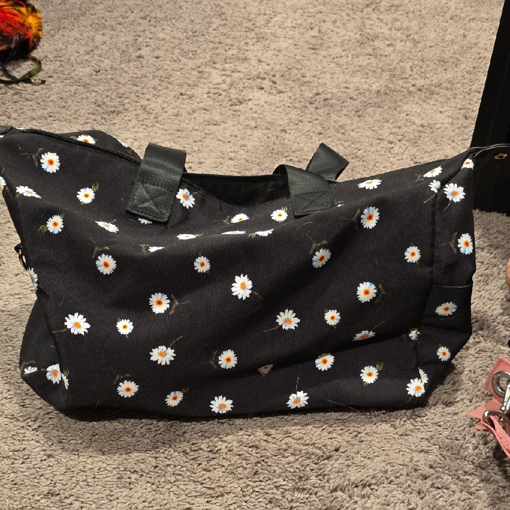 Alice + Olivia Black Daisy Tote